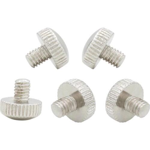 Pack Of 5 Metal Mount Fix Screws For Trumpet Sliding Finger Ring Parts Silver