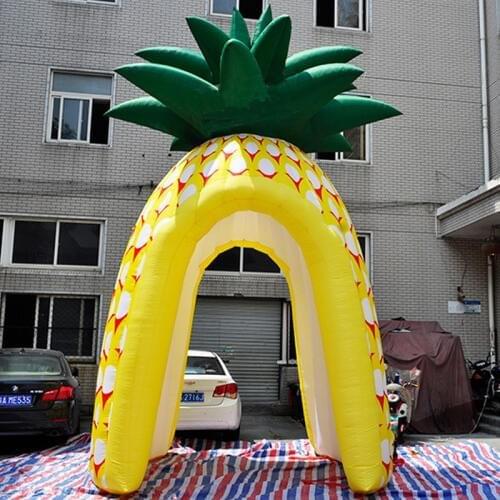 5x4m Huge Pineapple Shape Inflatable Balloon Outdoor Inflatable Balloon for Advertising Promotion