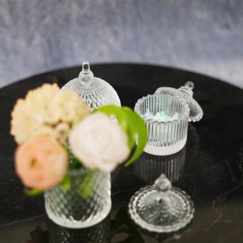 New 1:6/1:12 dollhouse miniature Mini doll accessories toy for sylvanian transparent candy fruit jar collectible families Gift