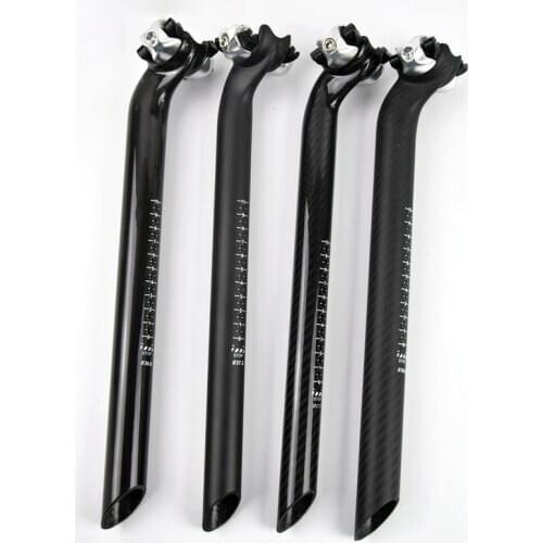MTB road Bicycles full carbon fiber 3K bike seatpost 27.2/30.8/31.6*350MM oblique seat post seat tube bike accessories