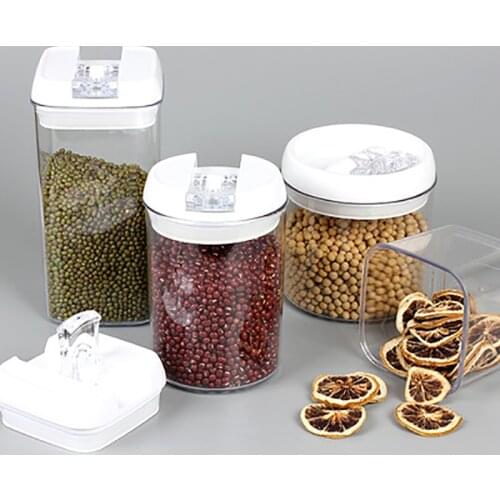 Transparent Plastic Food Storage Box Grain candy Pasta Dried Fruit Health Leakproof Sealed Cans Multi-Capacity Kitchen Supplies