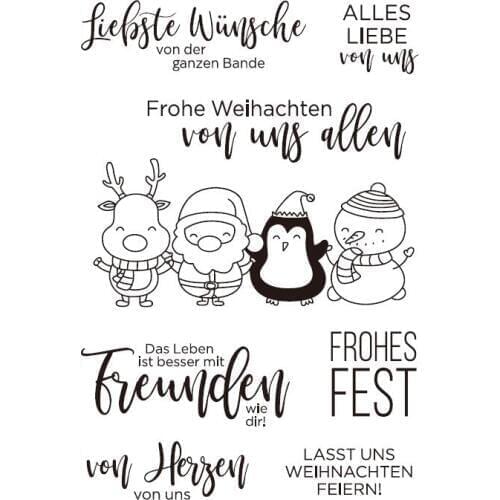 Christmas Transparent Clear Silicone Stamp/Seal for DIY scrapbooking/photo album Decorative clear stamp A856