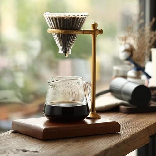 Manual Coffee Drip Stand Coffee Filter Brewing Holder Adjustable Height Tool Tea Leaf Filtering Coffee Maker Rack Shelf Kitchen