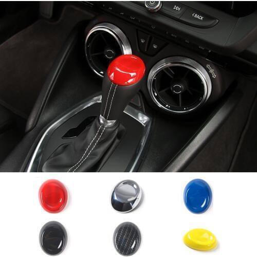 SHINEKA Car Styling ABS Gears Panel Trim Shift Lever Decoration Cover Cap Interior Accessories for Chevrolet Camaro 2017