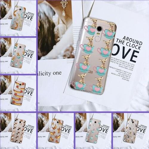 For Xiaomi Redmi S2 4 4A 4X 5A 6 6A 5 Plus Pocophone F1 Redmi Note 6 Pro 5A Prime 5 4 4X Phone Case Silicone Cute Dog Back Cover