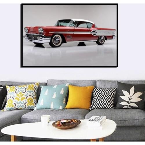 Modern Painting Pontiac Bonneville Special Luxury Retro Car Poster Print Wall Art for Living Room Home Decor (No Frame)