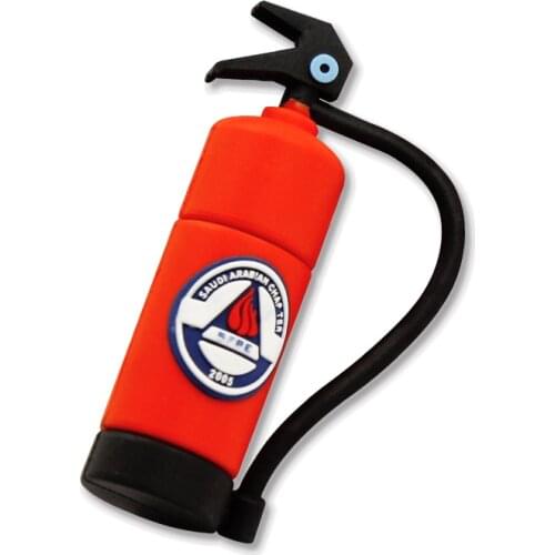 Cartoons Usb Flash Drive 128gb 64gb Pendrive 32gb Red Memoria Usb Stick 16gb 8gb 4gb Fire Extinguisher Pillar Usb2.0 U Disk