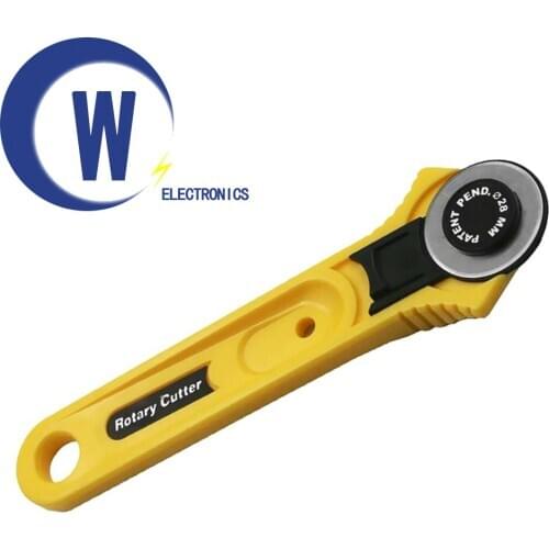 28mm Rotary Cutter Leather Craft Fabric Cutter Sewing Quilting Safety Tool