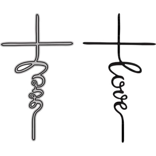 Cutting Dies Love Irregular Shape Words Sentence To Decoration For DIY Scrapbooking Embossing Album Paper Cards Dies 2021 New