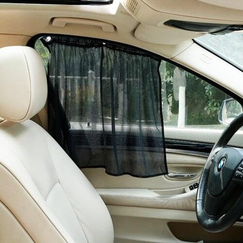 Window curtain net cloth sunshade curtain suction cup type side window sun shading sucking disc for summer sun shading for mount