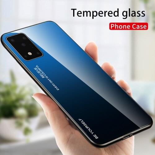 For Samsung S20 Plus Case Tempered Glass Phone Case For Samsung Galaxy S20 Ultra Plus S 20 Case Shockproof Cover Funda