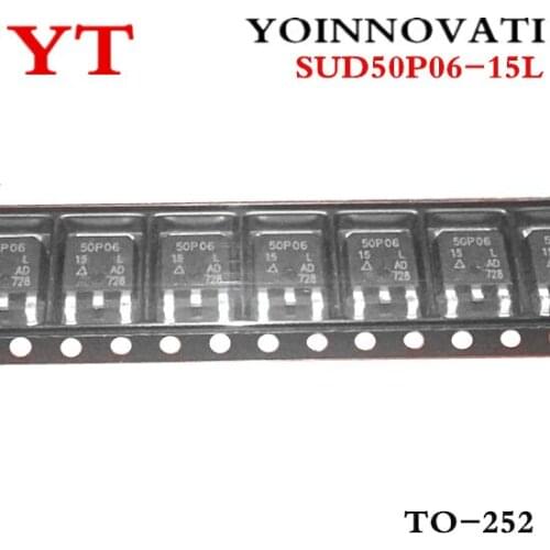 100pcs/lot SUD50P06-15L SUD50P06 50P06-15 50P06 TO-252 IC Best quality