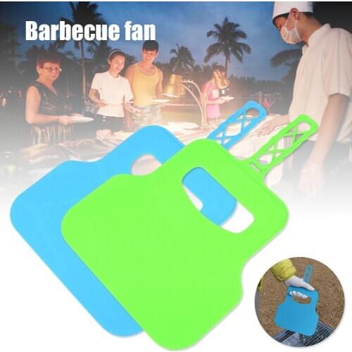 2pcs Hand Crank Fan Outdoor Barbecue Combustion-supporting Cooking Grill Blower N66