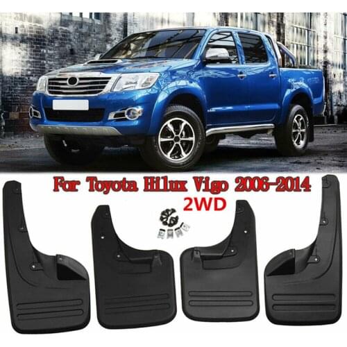 4pc Car Mud Flaps Mudguards Fender Splash Guards For Toyota Hilux Vigo 2W 4W 2006-2014