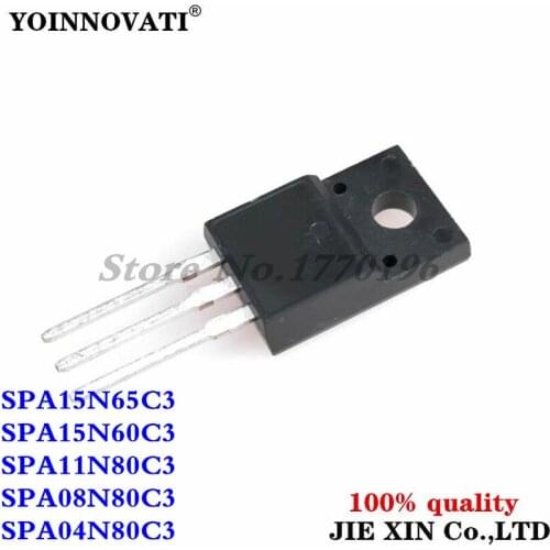 5PCS SPA15N65C3 TO-220F 15A 650V 15N65C3 SPA15N60C3 15N60C3 SPA11N80C3 11N80C3 SPA08N80C3 08N80C3 SPA04N80C3 04N80C3
