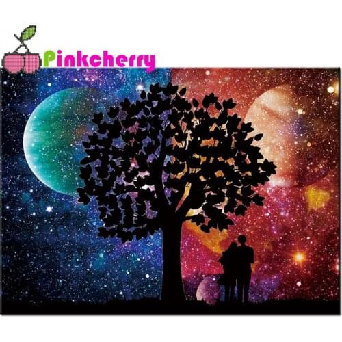 5D Diamond Painting full drill colored sky for lovers DIY Diamond Mosaic Embroidery Full Drill Home Decor k1323