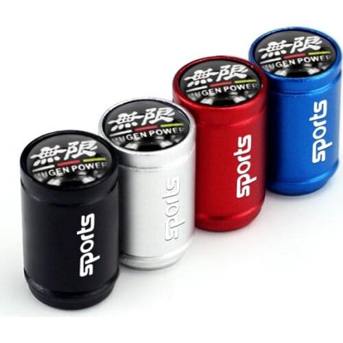 Car Tyre Valve Caps Cover For Mugen Logo For Honda Accord Civic CRV Fit HR-V Vezel Odyssey City Jazz Jade Stream Crider Greiz