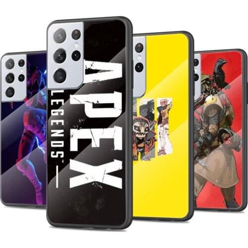 Game Apex legends For Samsung Galaxy S21 Ultra Plus 5G M51 M31 M21 Tempered Glass Cover Shell Luxury Phone Case