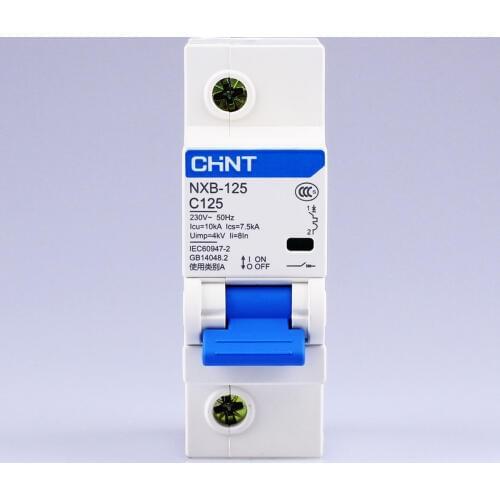 CHNT CHINT NXB-125 1P 63A 80A 100A 125A 230V 220V 50HZ Miniature Circuit breaker MCB NEW DZ47