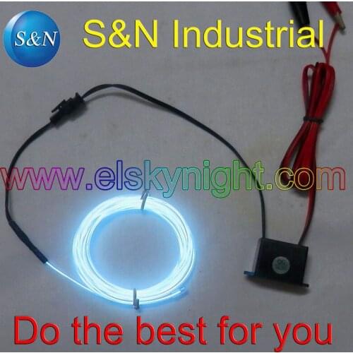 DC12V El inverter/controller/driver waterproof +1 meter Snow White Diameter 2.3MM el wire/strip free shipping