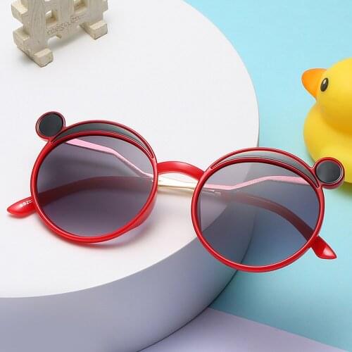 2021 Kids Sunglasses Girls Boys Brand Cat Ears Children Glasses UV400 Lens Baby Sun Glasses Cute Eyewear Shades Cartoon Goggles