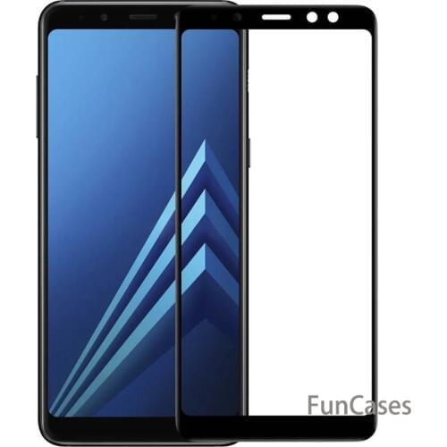 For Samsung Galaxy A8 2018 A530 A530F 9H Full Cover Tempered Glass For A8+ 2018 A8 Plus 2018 SM-A730F/DS Screen Protector Film