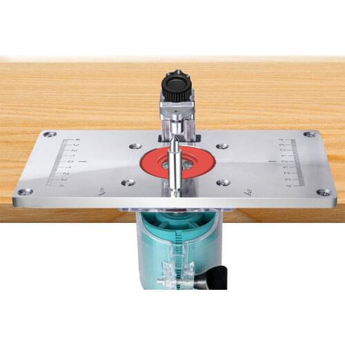 Aluminium Carpinte Router Table Insert Plate Multifunctional Woodworking Benches Carpenter Trimming Machine Engraving Board