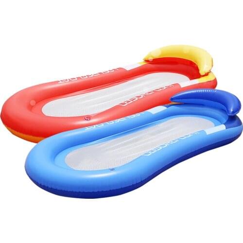New Water Mesh Hammock Pool Lounger Float Hammock Inflatable Rafts Swimming Pool Air Lightweight Floating Chair Foldable Compact