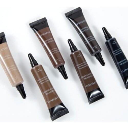Hot Sale HANDAIYAN Makeup Eye Brow Tint Best Quality Long Lasting Waterproof 6 colors High Pigment Tint Dye Tattoo Eyebrow Gel