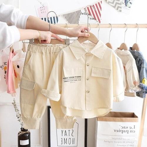 Fashion Kids Clothes Boys Autumn Set For Baby Girl 2021 Clothing Set Jacket And Pants Children Sport Suit Outfits