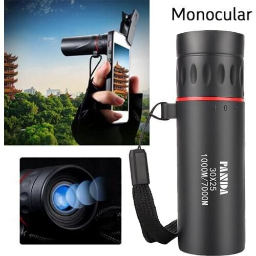 High Definition Monocular Telescope 30X25 Waterproof Mini Portable Military Zoom 10X Scope For Outdoor Travel Hunting Camping