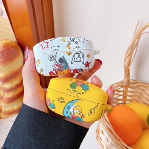 Cartoon Headset Case for Sony WF-1000XM4 Bluetooth Astronaut Earphones Cover Silicone Protection Cases for Sony WF-1000XM4 Coque