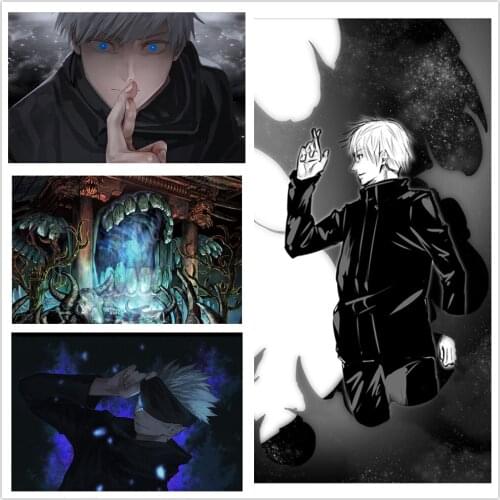 5D Diy Diamond Painting Japanese Anime Jujutsu Kaisen Cross Stitch Kit Full Drill Embroidery Mosaic Pictures of Rhinestones Gift