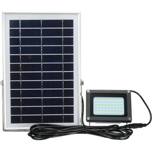 Outdoor Waterproof 54 LED Solar Power Modes 5m Cable Automatic Solar Powered LED Flood Lamp Security Light for Garden Yard Wall