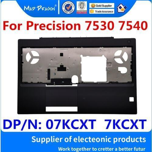 New original Palmrest Upper Cover Case Assembly C shell With fingerprint For Dell Precision 7530 7540 M7530 M7540 07KCXT 7KCXT