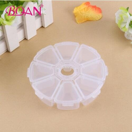 BQAN Plastic Nail Art Storage Box Case Organizer Container For Rhinestones Beads Jewelry Decoration Display Manicure Tool