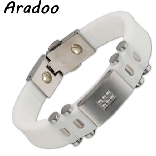 ARADOO Magnetic Health Energy Anti-Radiation Strengthen Immunity Maintains Slimness Improves Skin Quality Bracelet