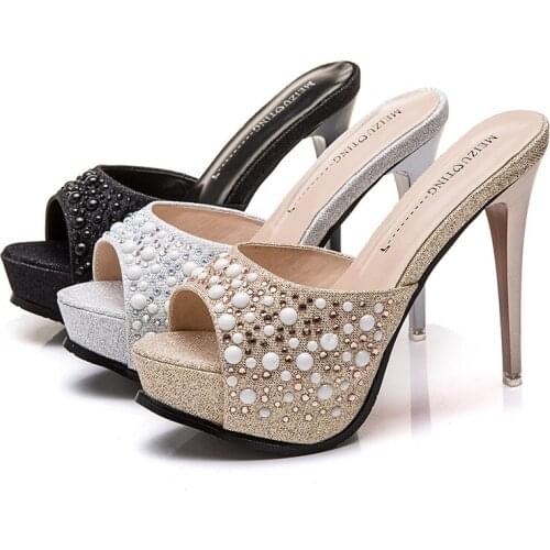 New Summer Sandals, Super High-heeled Stiletto Platform High-heeled Shoes, Heel Height 12cm Shoes for Women