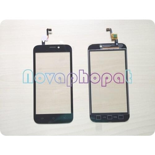 Novaphopat Black Touchscreen For Blackview A5 Touch Screen Digitizer Sensor Touch Panel Glass Screen Replacement + tracking