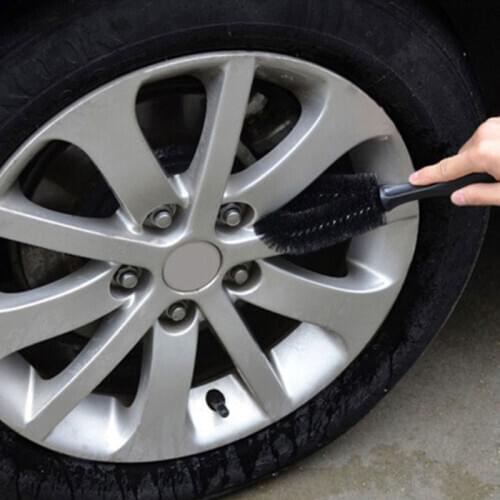 Car Wheel Cleaning Brush Tire Rim Scrub Washing Vehicle Detailing Cleaner Tool
