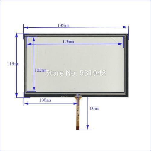 ZhiYuSun HST-TPA8.0IC Compatible 8inch Touch Screen 193mm*117mm 193*117 for tble compatible or gps touch on AT080TN64