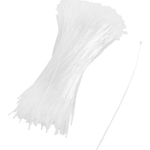 SOSW-500 Pieces White Snap Lock Pins Loop Price Tag Fastener 5" 130mm