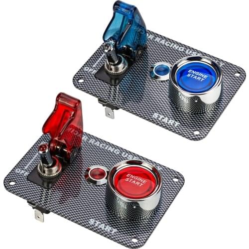 DC12V 20A 50A Universal switch panel for racing car Ignition Switch+toggle quick off switch start button with Indicator light