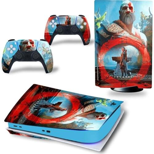 God of war PS5 Standard Disc Skin Sticker Decal Cover for PlayStation 5 Console and Controllers PS5 Skin Sticker Vinyl