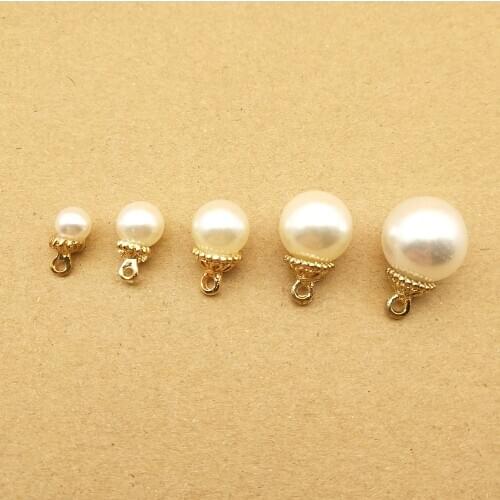 10pcs pearl charms for jewelry making earring pendant necklace and bracelet charms 6mm 8mm 10mm 12mm 14mm