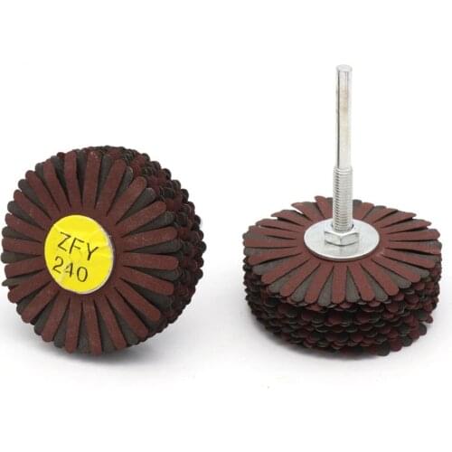 1PCS Sanding Flap Wheel Discs Abrasive 1/4'' Shank for Drill Metal Wood 80 - 400 Grit
