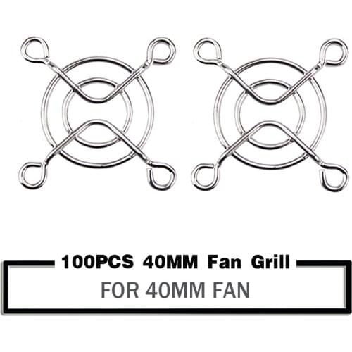 100 Pieces 1.57inch 40mm 4CM Metal Fan Guard Protective Fan Grill for 40mm Cooling Fan 40x40mm