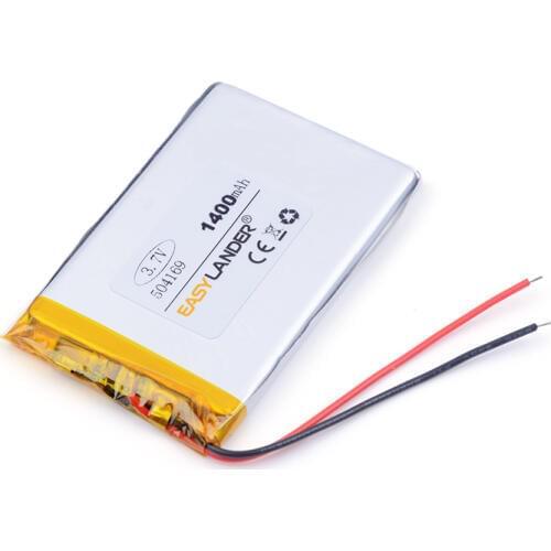 3.7 V lithium polymer battery 1400mah 504169 interphone navigator GPS vehicle traveling data recorder toys PDA Tools
