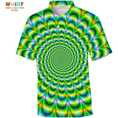 3D Whirlpool Polo Shirts For Men Unisex Casual Novelty Black Hole Polo T Shirt For Men and Women Graphic Tees Fashion T-Shirt