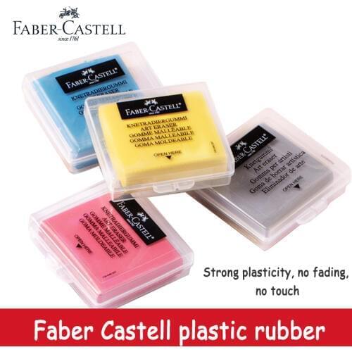 4pcs Faber-Castell Soft Eraser Kneadable Sketch Plasticity Wipe Highlight Kneaded Rubber For Art Pianting Design Plasticine